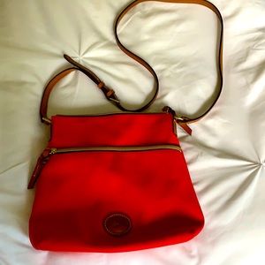 Red crossbody bag